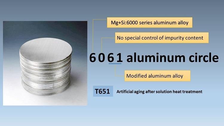 6061 mduara wa alumini