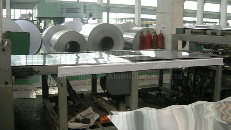 4017 taller de producción de láminas de aluminio