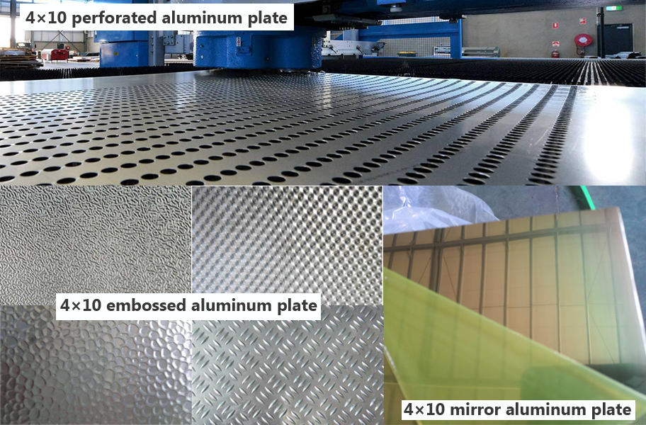 4rawatan permukaan kepingan aluminium x10