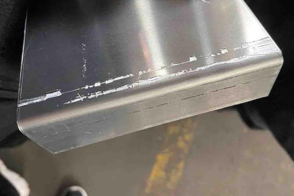 Aluminum sheet plate bending