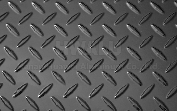 Black tread aluminum plate
