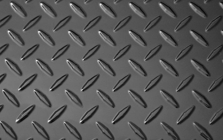  Plaque diamantée en aluminium noir coloré