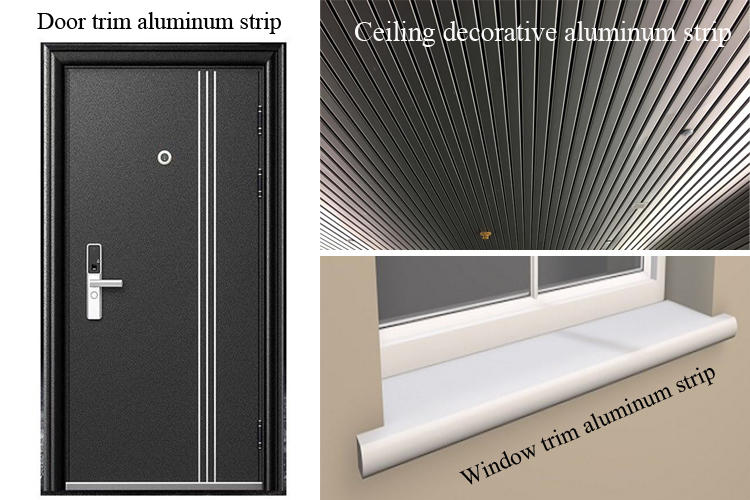 bandes décoratives en aluminium