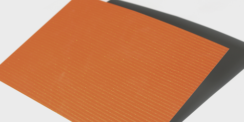Lámina de aluminio gofrado patrón naranja03