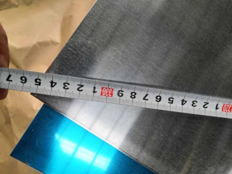 Size measurement of 18 ga aluminum sheet