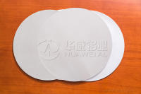 placa circular de aluminio