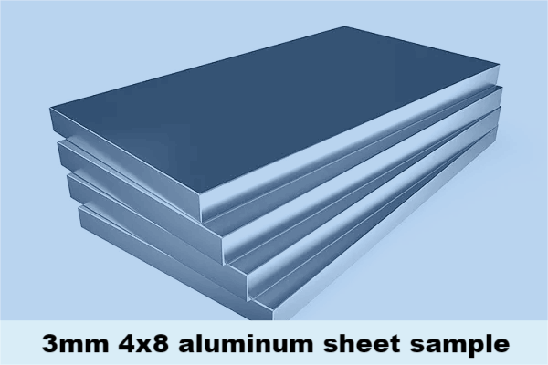 3La feuille d'aluminium x8 est une taille de feuille d'aluminium qui représente
