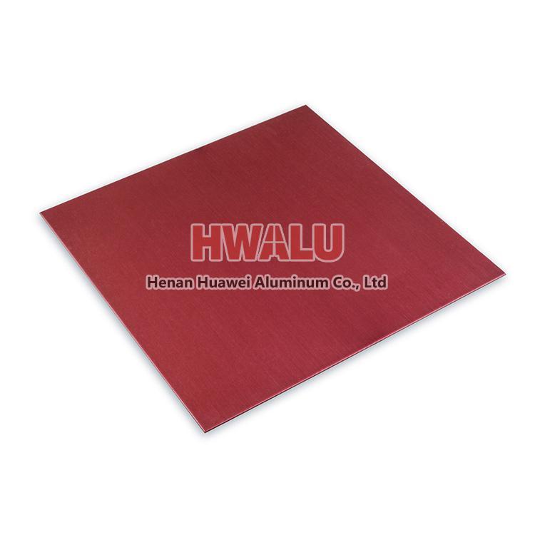 Factory price wholesale red color anodized aluminum sheet for sale