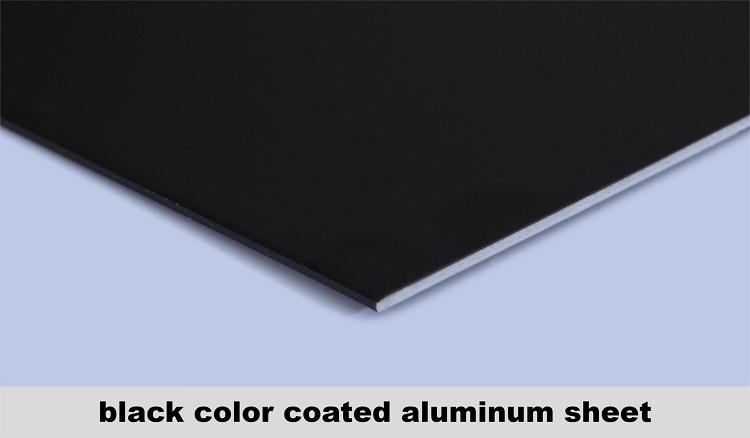 schwarz beschichtetes Aluminiumblech