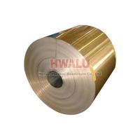 china gold printed coated aluminum foil paper
