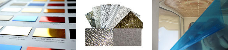 las láminas de aluminio se utilizan principalmente para algunas piezas que requieren buenas propiedades de formación y procesamiento