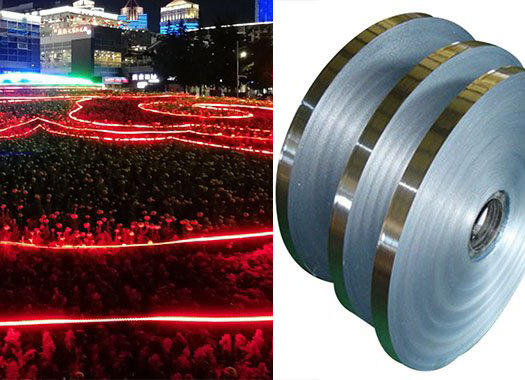 Bendable aluminum strips used for led lamps